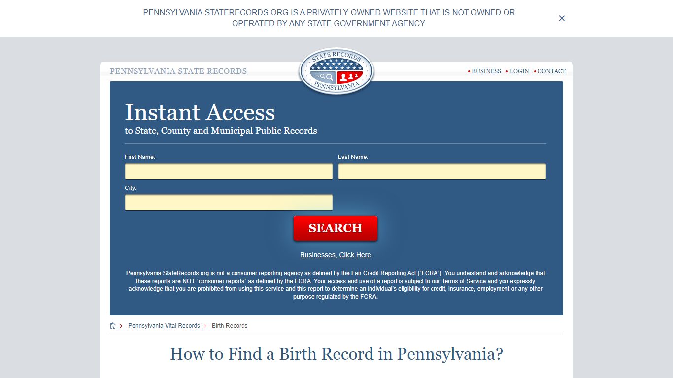 How to Find a Birth Record in Pennsylvania? - State Records